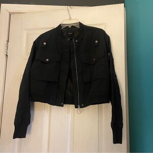 Forever 21 Black Bomber Jacket